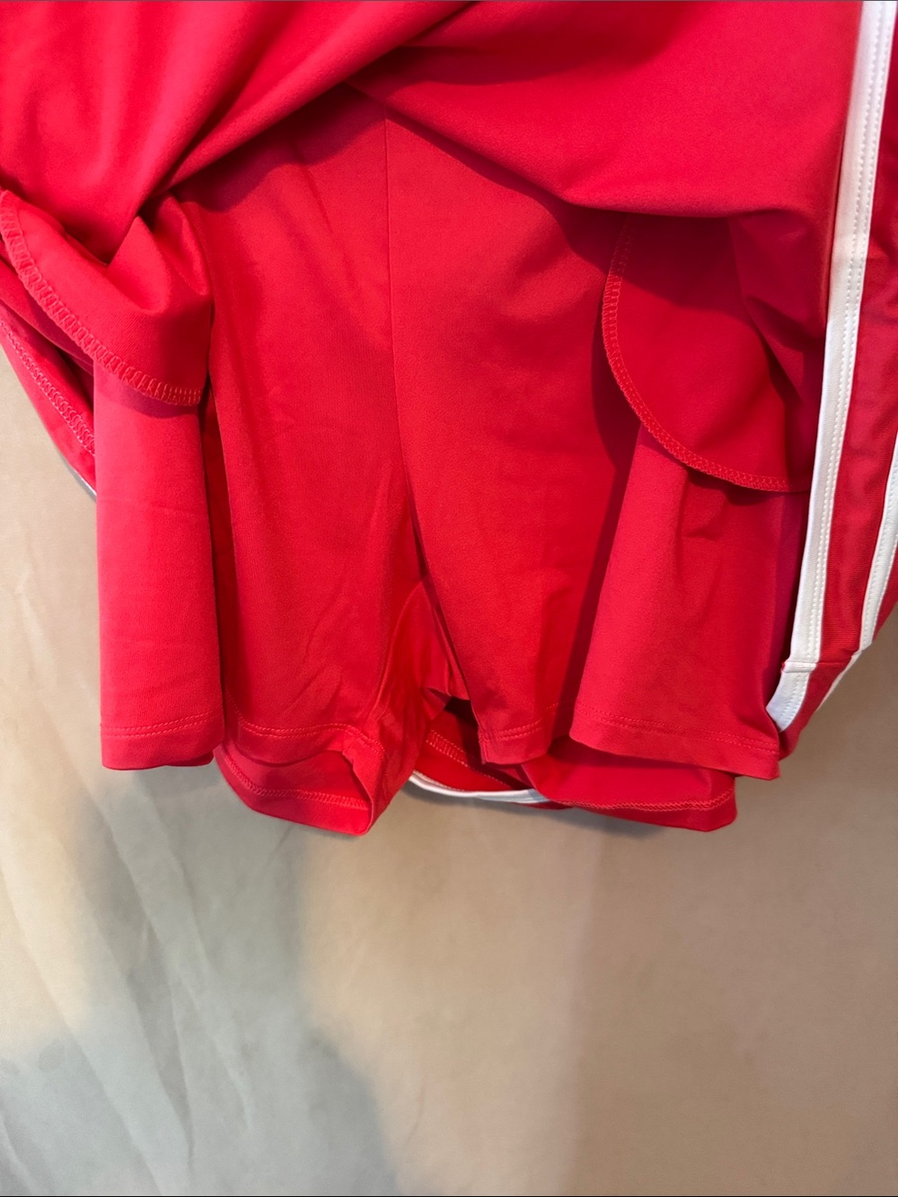 Sport Haley Red Skater Skirt with White Trim - Picture 3 of 7
